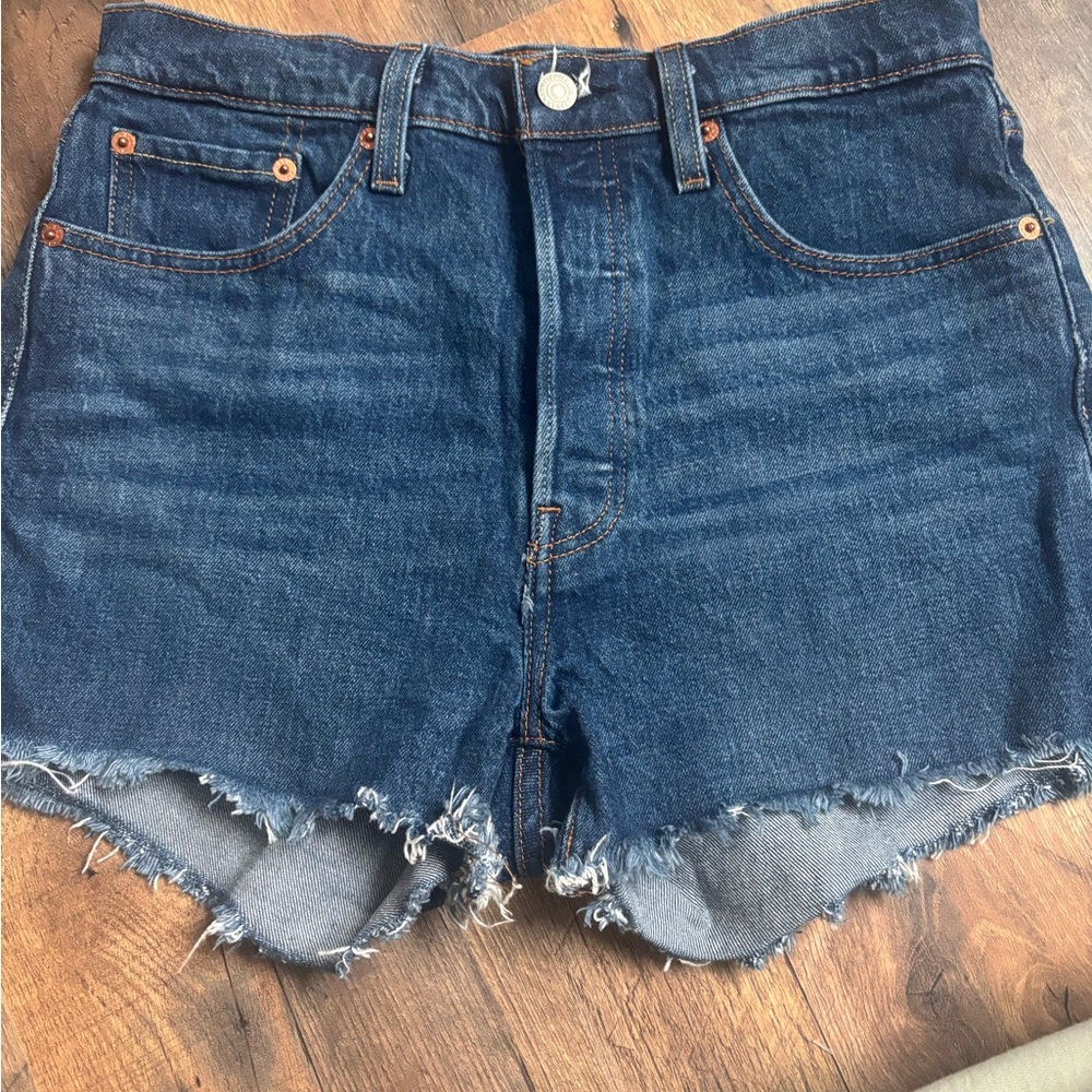 Levi's Dark Blue Jean Shorts
